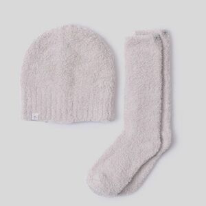 NWT Barefoot Dreams Stone Beanie and Socks Set